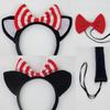 Cats Costume Accessories With Headband, Tail, Skirt, Gloves, Knee High Socks for Cosplay Party Carnivals
