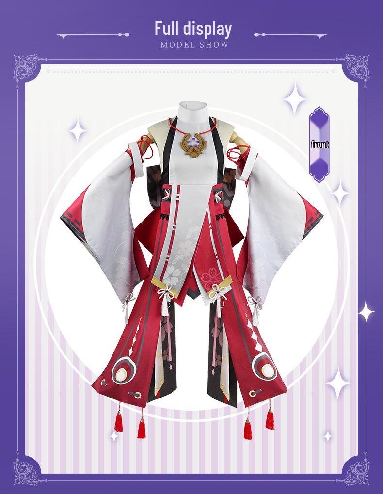 ManYiDuo Yae Miko Cosplay Costume - Genshin Impact Inazuma Style