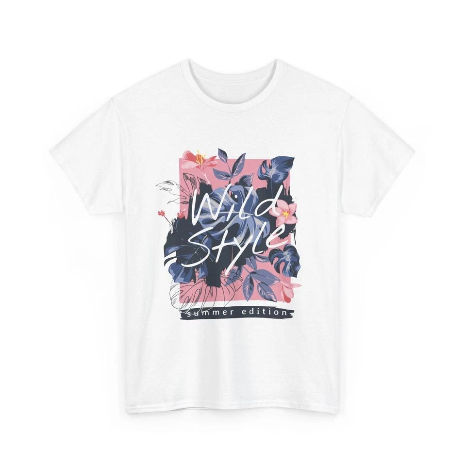 

Wild Style Floral T-Shirt | Women’s T-Shirt Summer Edition Graphic Cotton Shirt M