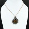 Ammonit Fossil Kupfer Anhänger Kupferdraht gewickelter Anhänger Edelstein Kupferschmuck Handgefertigter Anhänger Geschenk für Freund Ammonit Fossil Schmuck