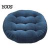 High Elasticity Chair Cushion Round Corduroy Cushion, 16.5 Inch Ultra Soft Seat Pad, Portable Support for Travel Washable Floor Reading Nook