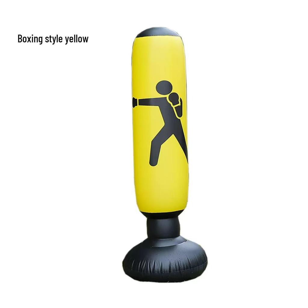 Children's Inflatable Punching Bag: Vertical Boxing Balloon for Home Training and Stress Relief.