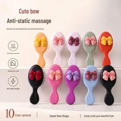 Mini Bow Airbag Massage Comb | Portable Detangling Air Cushion Comb for Children | Beauty Tool