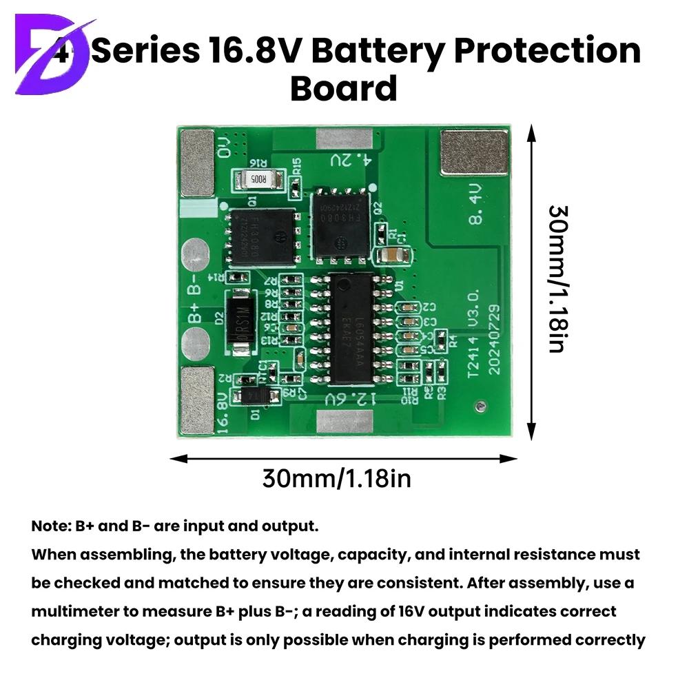 High-Power PD 100W Fast Charging Module 4S Battery Protection Board TFT Color Screen Digital Display Power Bank Mainboard