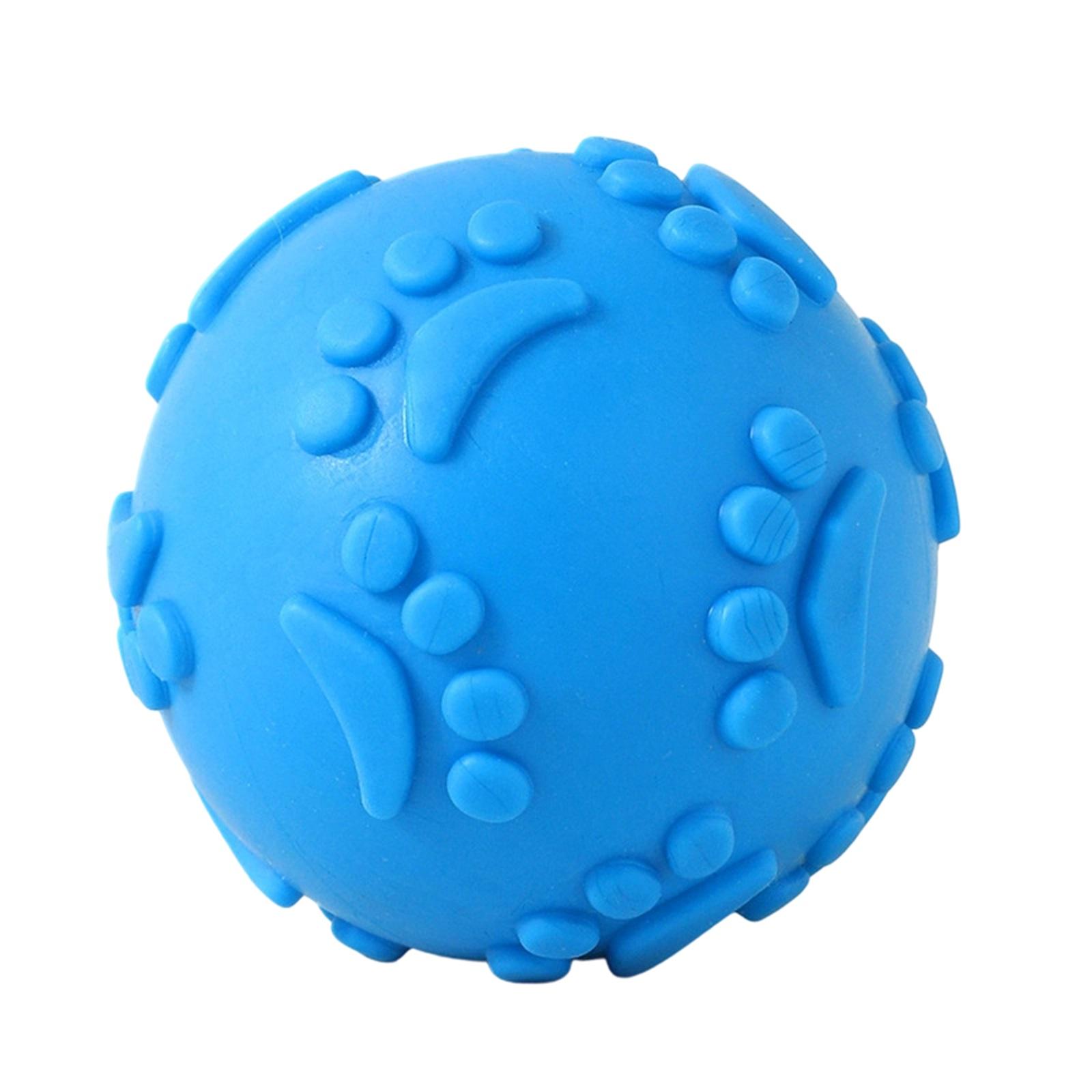 

Pet Toy Pawprint Toy Ball, Chewable, Teeth-cleansing, Makes Sounds, Dog Toy, Pet Supplies One Size