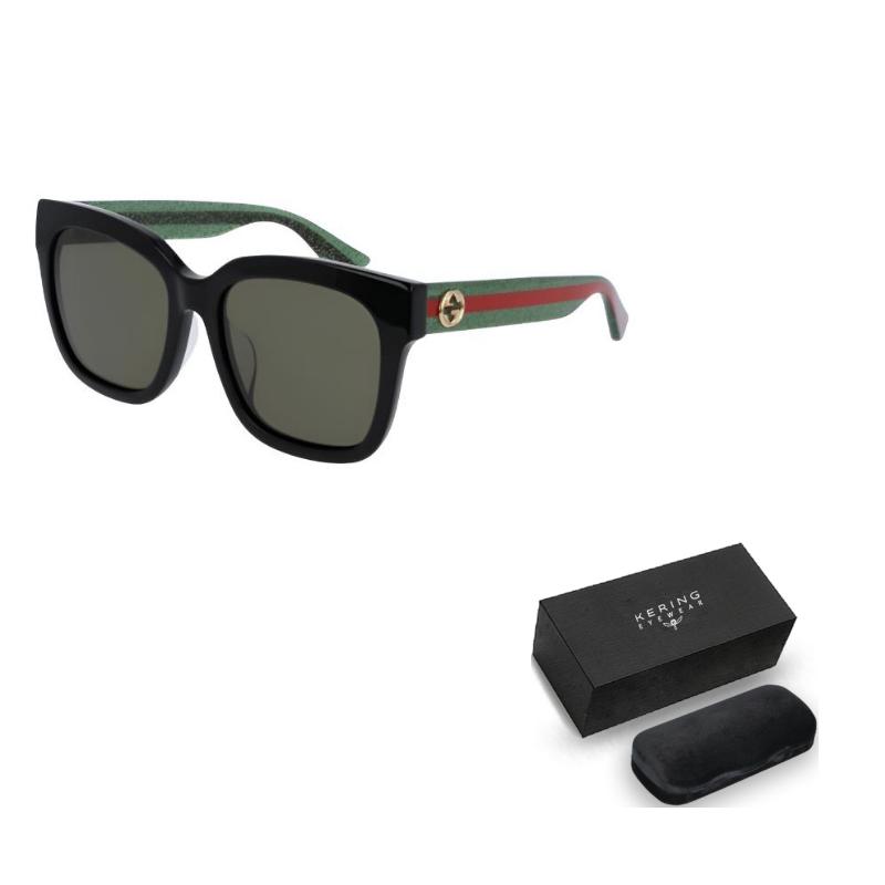 GUCCI Eyewear Double G Square frame Sunglasses (Unisex) Sunglasses GG0034S