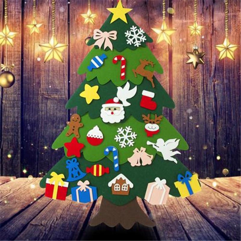 Felt Christmas Tree Wall Hanging DIY Christmas Tree Decorations for Holiday Party