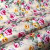 Rosenblüten Baumwoll-Poplin Druckstoff Zum Nähen Kopftuchstoff Frühling Hemd Damenbekleidung Handarbeit DIY Basteln Pro halber Meter