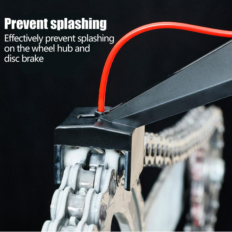Motorcycle Chain Lube Applicator Mes s-Free Chain Wax Chain Cleaner Attachment Motorcycle Chain Oiler Spray Gear Motorcycle Tool
