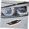 ABOOFAN 2pcs 3D Simulation 3D Car Stickers, Cat Eye Stickers, Tiger Car Stickers (Tiger)