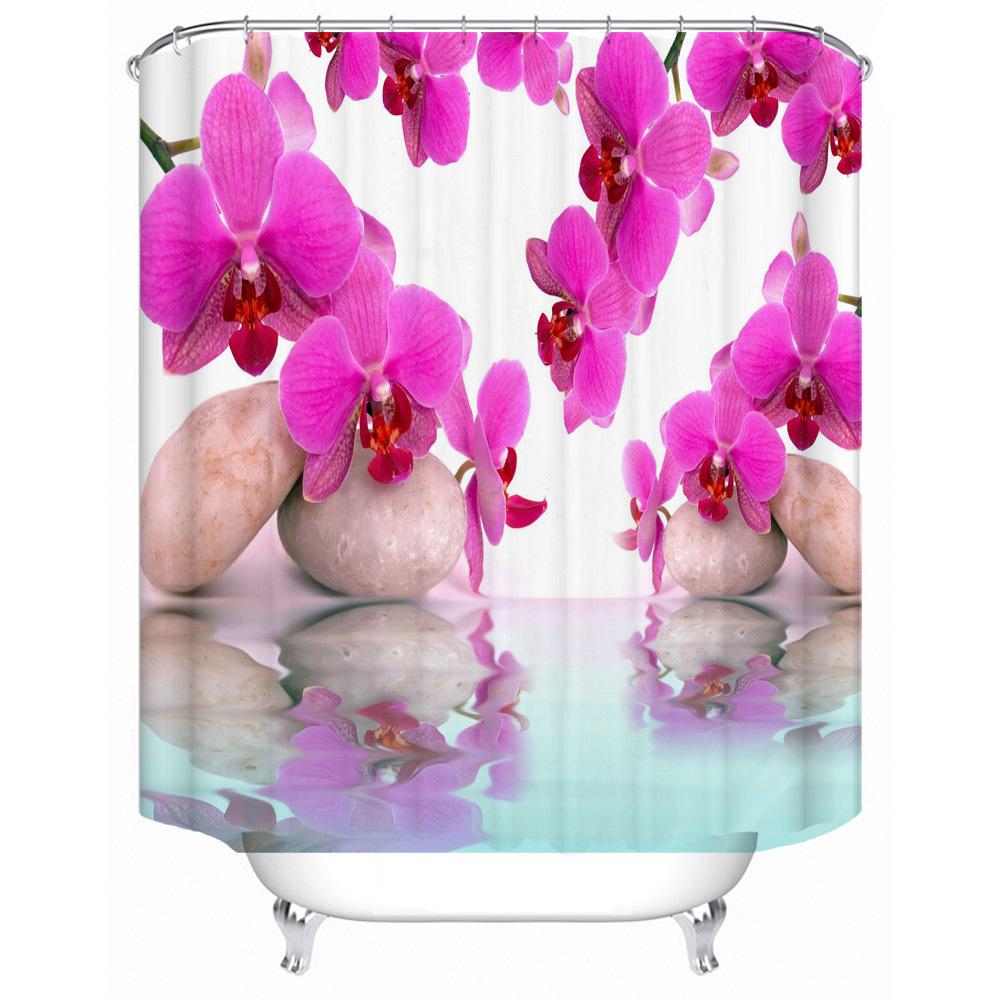 JINRUN Baie îngroșată, perdea impermeabilă, rezistentă la mucegai, perdea de duș, partiție de duș, perdea de duș, perdea de baie fără perforații