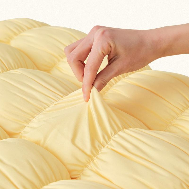 Soft and Fluffy High Pillow Household Neck Protection Sleep Aid Pillows French Cloud Bread Pillow Core Washable Without Fading