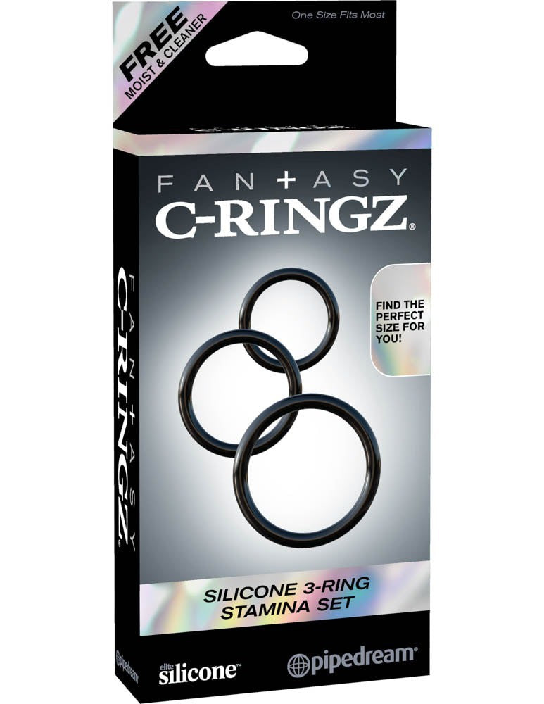 Lot de 3 cockrings Silicone C-Ringz - Fantasy C-ringz - Cockrings