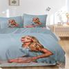 3Pcs Blonde Blue Dress Bedding Sets For All Sizes New 3D Printed Bed Cover Comforter Duvet Cover Pillowcase Bedroom Decoration