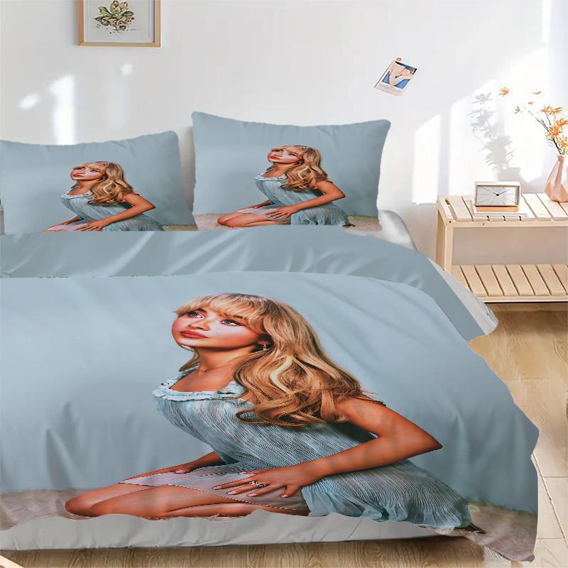 3Pcs Blonde Blue Dress Bedding Sets For All Sizes New 3D Printed Bed Cover Comforter Duvet Cover Pillowcase Bedroom Decoration