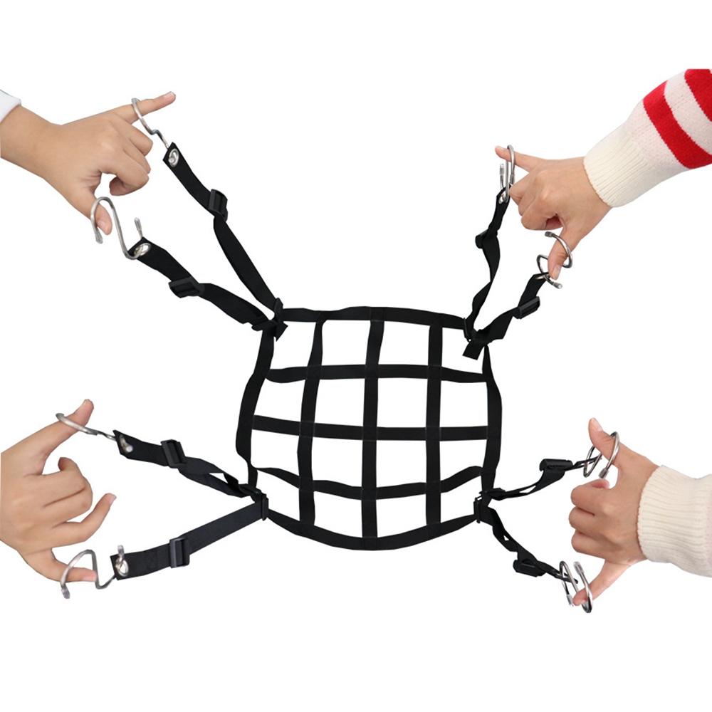 

Adjustable Plant Storage Pot Net for Indoor/Outdoor Planter Holder with 8 Hooks Type A