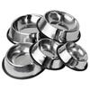Stainless Steel Metal Feeder Bowl Anti Tip Drinking Water Bowl Pet Cat Dog Bowl  Pet Accessories