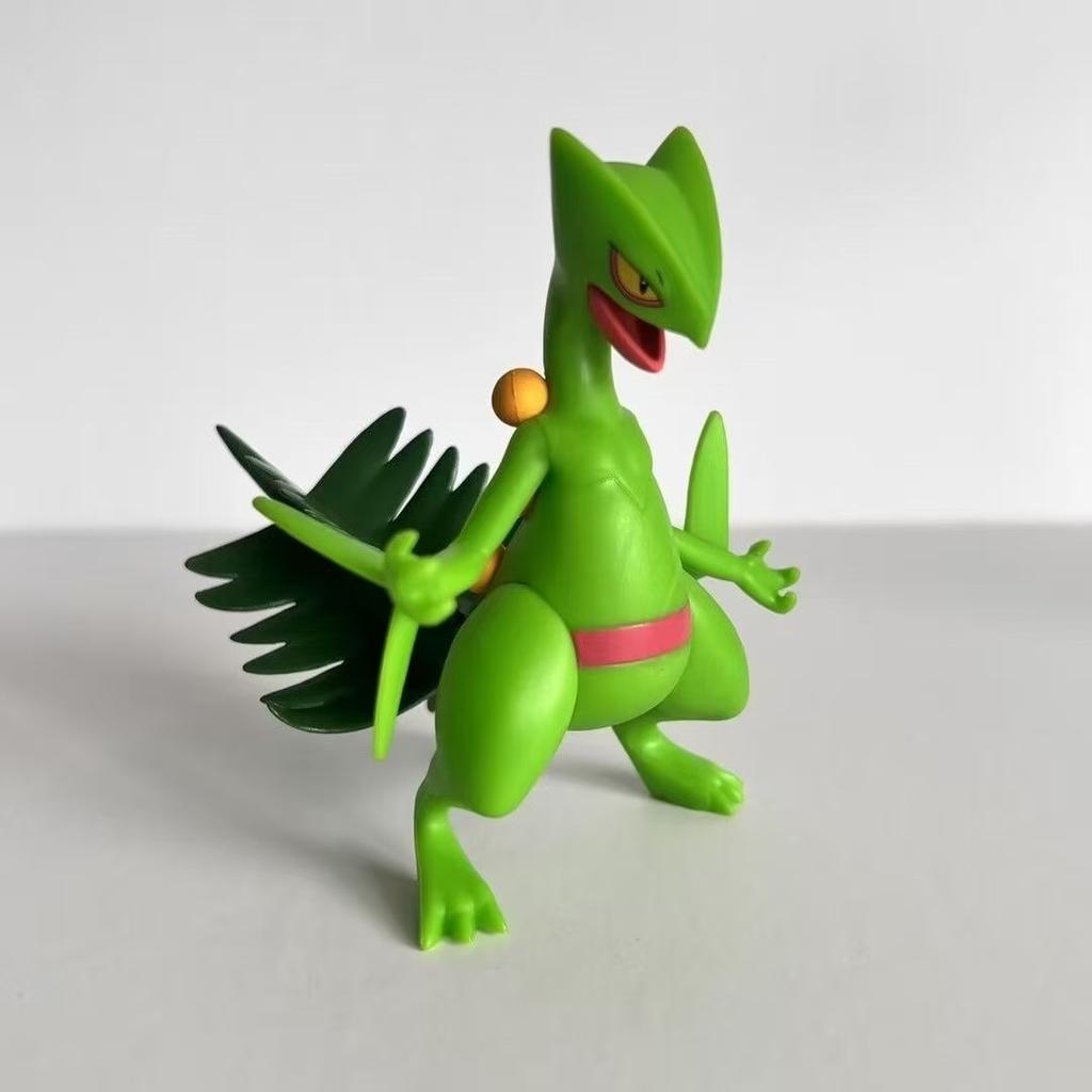 In stock 9cm Pokemon Sceptile Ace Lizard King Gk Desk Toy Collectible Action Figure Model Gifts