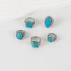 Zinc Zinc Alloy Western Country Ring Antique Vintage Ring Trendy Turquoise Ring  Girls