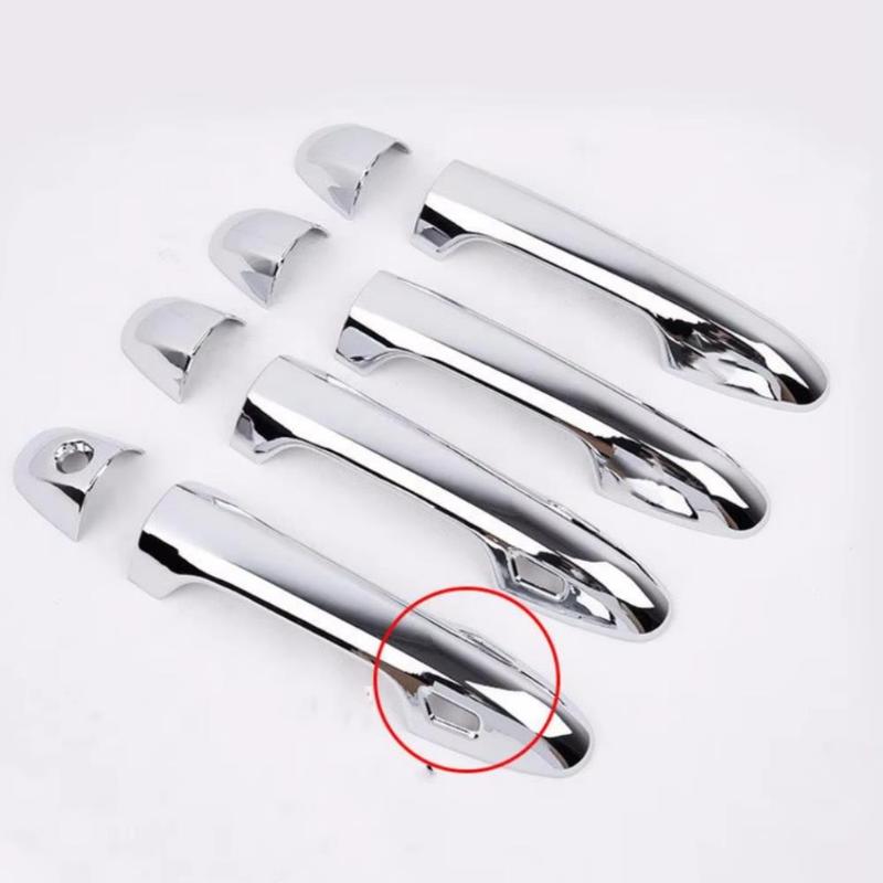4x Chrome Door Handle Bowl Cover Trim Sticker for Toyota Vios Yaris XP150 - Car Accessories