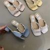 2026 New Woman Flops Platform Design Flat Base Slippers Women Trend Casual Non-slip Outdoor Slippers Fashion Bow Lace Slippers