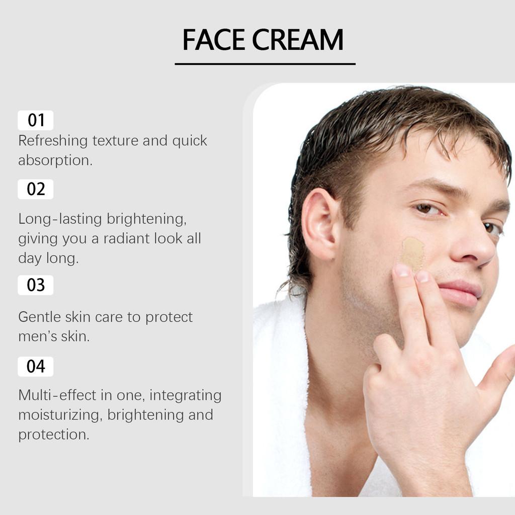 East Moon Men's Lightweight Moisturizing Cream For Radiant Glow And Hydration