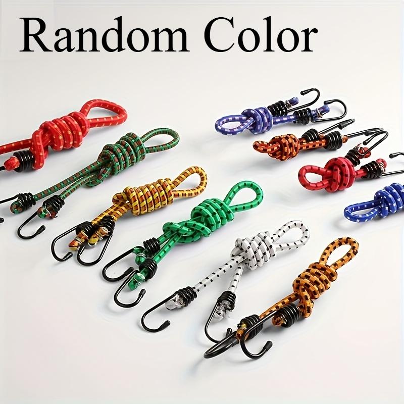 

[Нескользящие грузовые ремни] Нескользящие грузовые ремни | 1 метр Эластичная веревка с двойным крюком для крепления груза в багажнике автомобиля/внедорожника/мотоцикла (Случайный цвет)