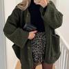 Women's Warm Winter Coats Casual Long Sleeve Button Up Fuzzy Sherpa Fleece Jackets Outerwear