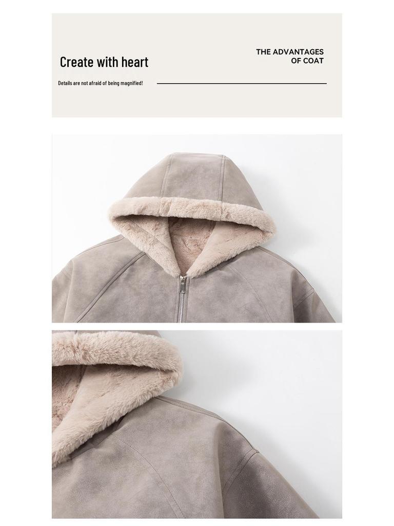 Cappotto invernale con cappuccio in pelle PU stile americano da uomo, spesso e caldo, moda trendy per coppie