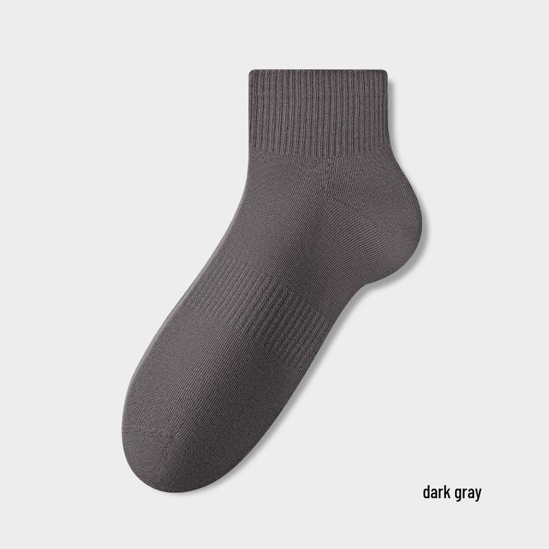 

Мужские носки до середины икры из чистого хлопка - Антибактериальные, Влагоотводящие, Устойчивые к запаху, Бесшовные спортивные носки для осени и зимы Pure Cotton Seamless темно-серого