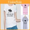 T-shirt da Donna Lussuosa Madre dei Draghi Ispirata a Game Of Thrones Khaleesi Regalo Tee