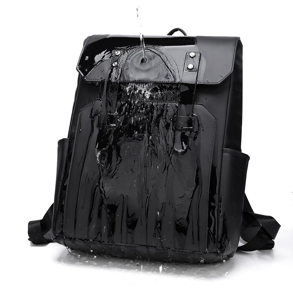 Fashionable Men's Backpack High-end Casual Large Capacity Computer Backpack Simple Men's Short Trip Backpack