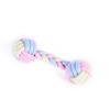 Dog Toy Macaron Color Cotton Rope Toy Teeth Resistant Interactive Play Pet Supplies