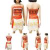 Prachtig Vervaardigd Moana Prinses Verkleedset Voor Cosplay En Feestjes