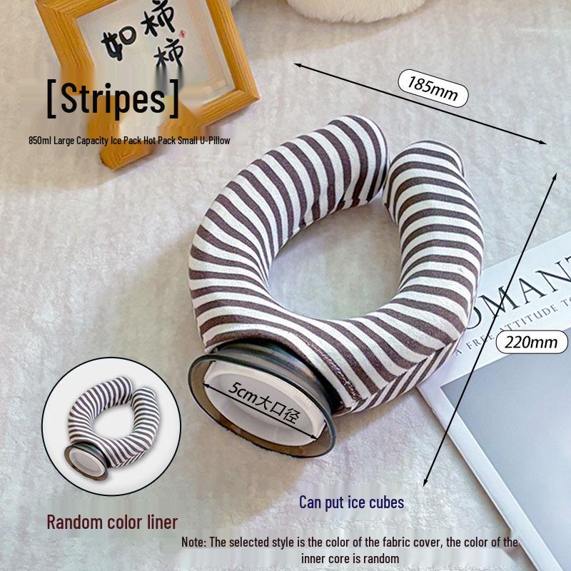 

Dual-Use U-Shaped Neck Support: Hot/Cold Water Bottle & Ice Pack for All-Season Comfort