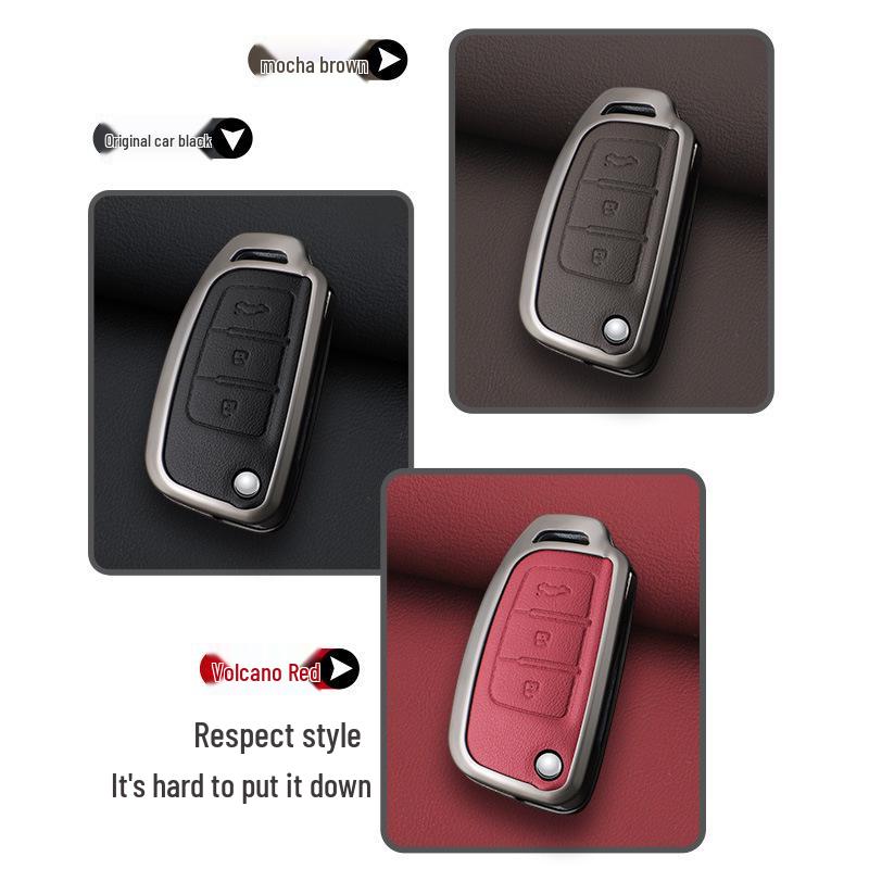 Protective Key Case for Geely Boyue Pro, Xingyue S, Xingrui L Models - Unisex Design with Shell and Buckle