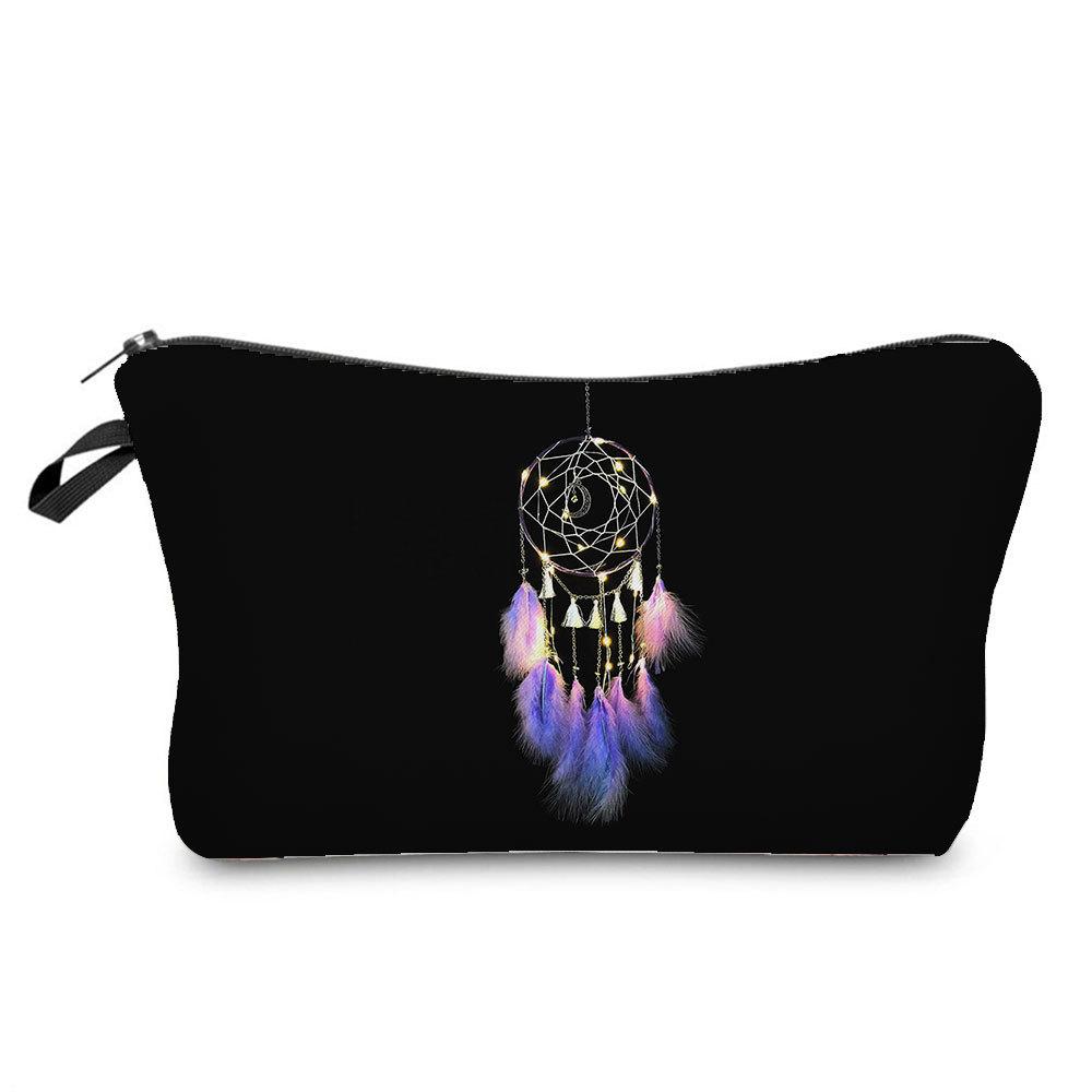 Women Dreamcatcher Print Cosmetic Bag Toiletries Organize Travel Storage Case