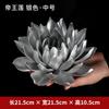 New Chinese Style Handmade Golden Emperor Lotus Figurine for Buddhist Decor with Zen Incense Burner Ceramic Miniatures