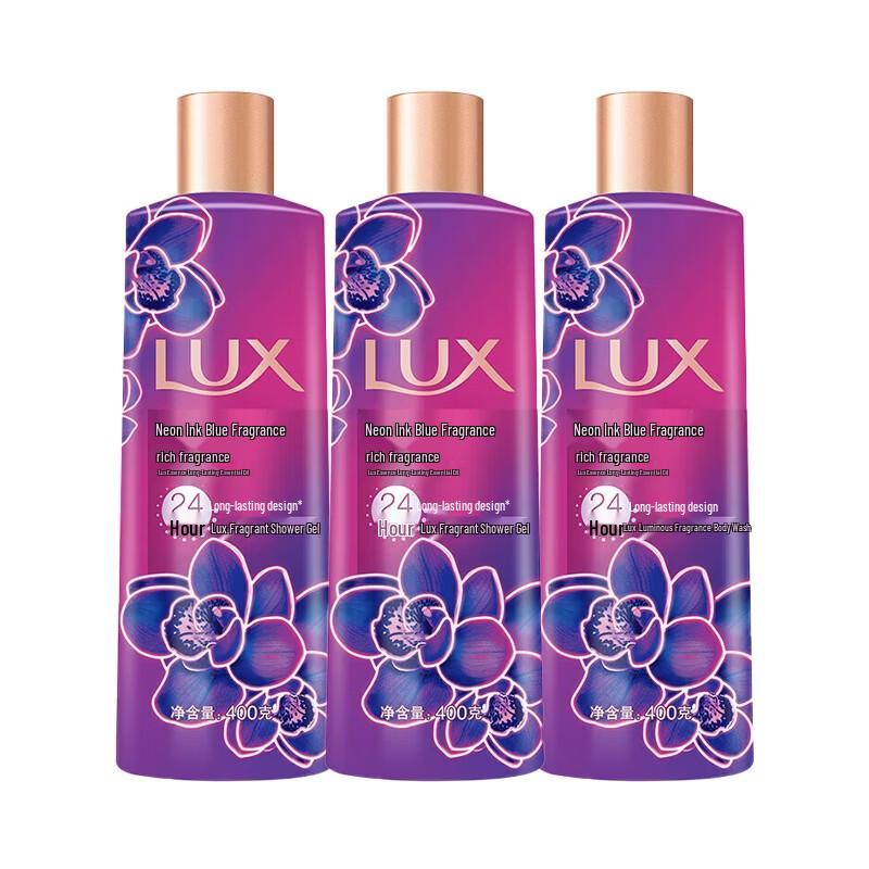 lux Neon Orchid Scented Shower Gel - 3 X 400G