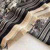 Luxury Imitation Cashmere Shawl: 140cm Square, Warm & Thick with Short Tassels