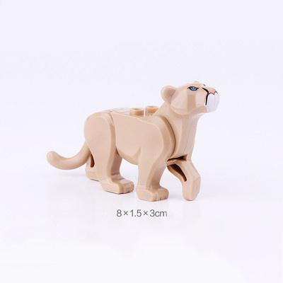 Accessori Blocchi da Costruzione Città Grande Zoo Squalo Panda Pecora Bue Cervo Montagna Coccodrillo Tigre Lupo Maiale Orango Regalo Giocattoli K038