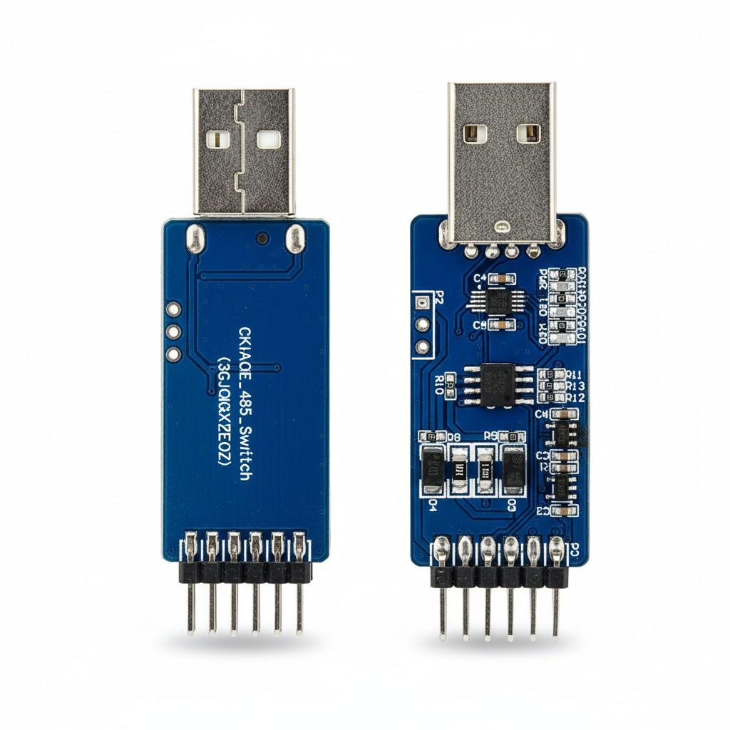 

Модуль зв язку USB до TTL до RS485, двоканальний, з перетворенням напруги, драйвер чіпа CH340E SP485 10*10*2 білий