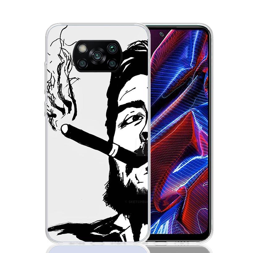 Che Guevara Cigarett Phone Case For Xiaomi Poco X7 X6 X5 Pro F7 Ultra Redmi 15C 15 13 13C 12 12C 10 10A 10C 9 9A 9C 9T Cover Poc