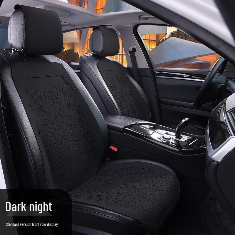 Universal Semi-Surround Suede Car Seat Cushion - All Seasons, Summer Cool, Small Waist Design 2025