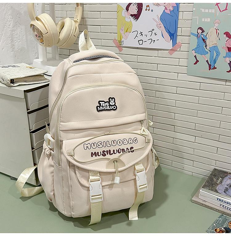 Schoolbag Japanese ins new high-value fresh and sweet backpack junior high school students lightweight travel large-capacity backpack