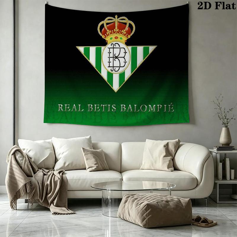 Real Betis Wall Tapestry Aesthetic Wall Hanging Printed Fabric Blanket Decorative Tapestries for Bedroom Living Room Home Decor