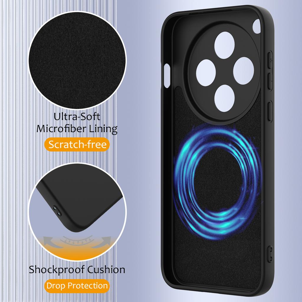 For Oppo Find X8 5G Case Compatible with MagSafe Anti-Drop Liquid Silicone Phone Cover