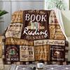 1pc Book Lover's Gift Blanket - Ized Book-Themed Throw with Book Titles & Reading Phrases, Soft Flannel All-Season Cozy Sofa Bed