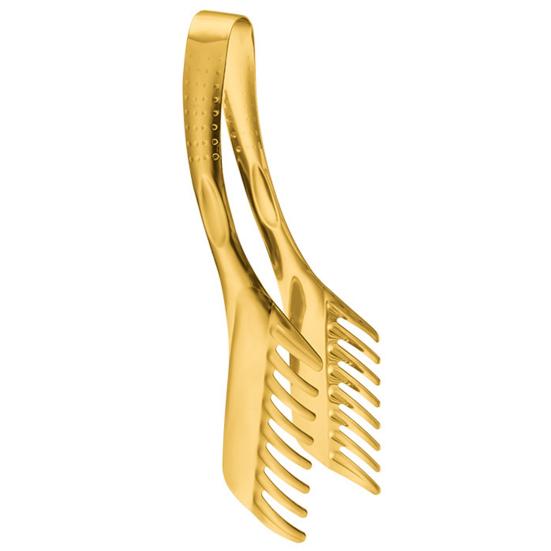 

Щипцы для барбекю в форме гребня, антикоррозийный термостойкий зеркальный лак, удобный зажим для захвата, нескользящий зажим для ужина для столовой золотистый