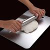 0.17CM Thick 304 Stainless Steel Cutting Board Antibacterial Mildew-proof Household Cutting Board Kitchen Kneading Dough Board
